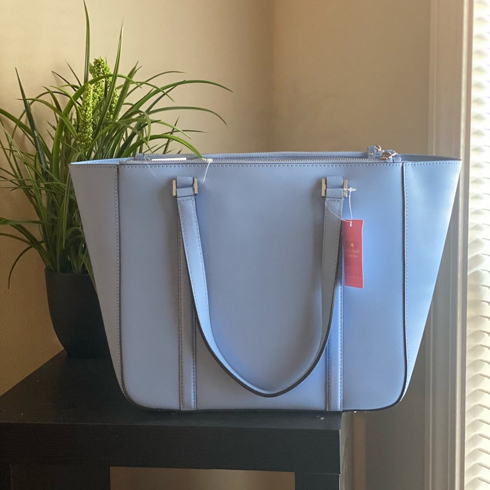 Kate Spade New York Newbury Lane Briar Tote in periwinkle. Brand new with tags